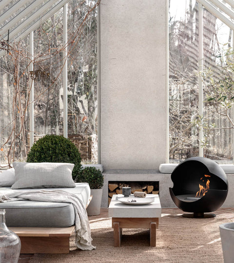 Extra heat with a fireplace in your greenhouse